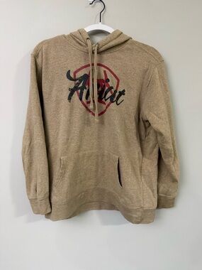 Ariat Tan Pullover Hoodie with Red & Black Logo